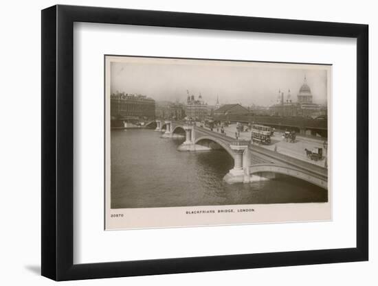 Blackfriars Bridge, London-English Photographer-Framed Photographic Print