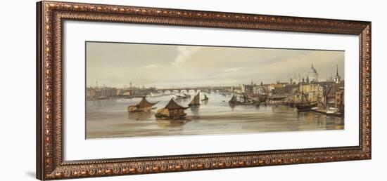 Blackfriars from Southwark Bridge-Thomas Shotter Boys-Framed Premium Giclee Print