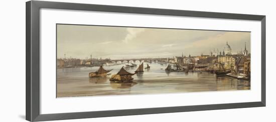 Blackfriars from Southwark Bridge-Thomas Shotter Boys-Framed Premium Giclee Print