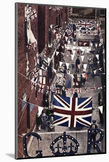 'Blackfriars, London, decoarted for King George VI's coronation', 1937-Unknown-Mounted Photographic Print