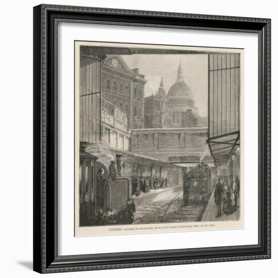 Blackfriars Station-null-Framed Art Print