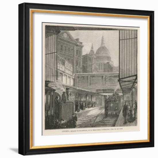 Blackfriars Station-null-Framed Art Print