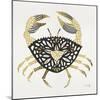 BlackGold-Crab-Artprint-Cat Coquillette-Mounted Giclee Print