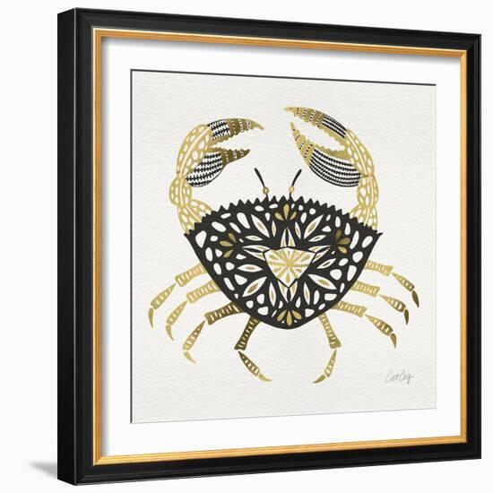 BlackGold-Crab-Artprint-Cat Coquillette-Framed Giclee Print