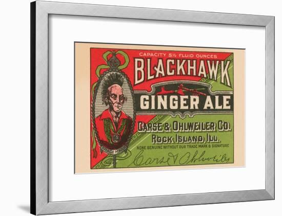 Blackhawk Ginger Ale-null-Framed Art Print