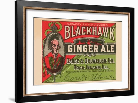 Blackhawk Ginger Ale-null-Framed Art Print