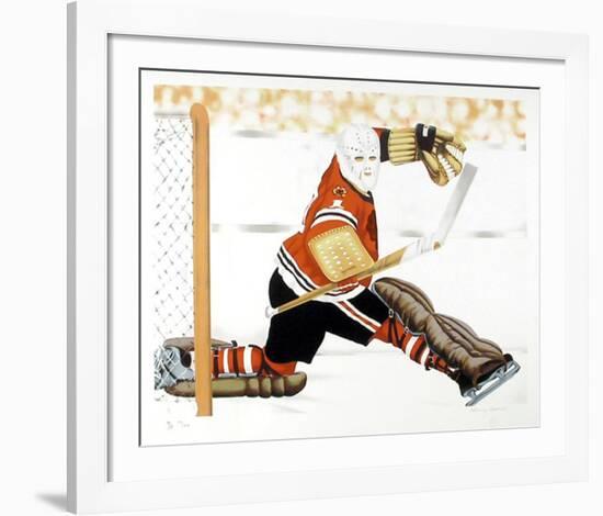 Blackhawk Goalie-Henry Gorski-Framed Collectable Print