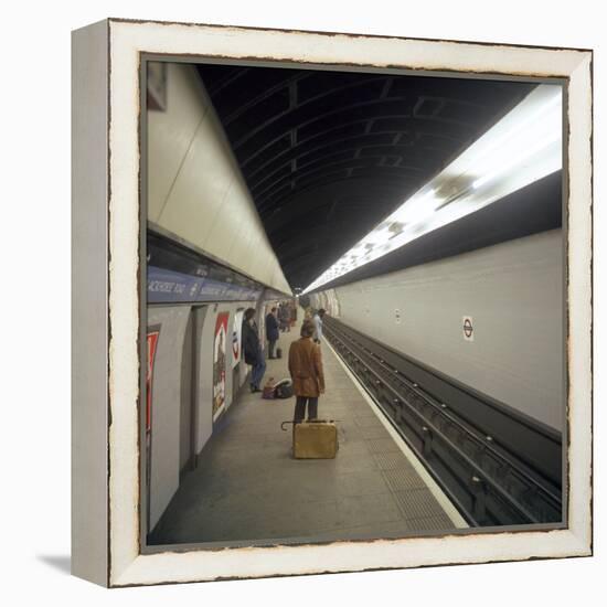 Blackhorse Road Tube Station on the Victoria Line, London, 1974-Michael Walters-Framed Stretched Canvas