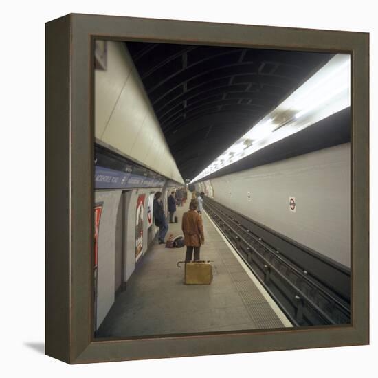 Blackhorse Road Tube Station on the Victoria Line, London, 1974-Michael Walters-Framed Stretched Canvas