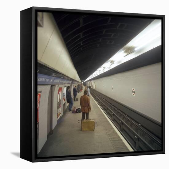 Blackhorse Road Tube Station on the Victoria Line, London, 1974-Michael Walters-Framed Stretched Canvas