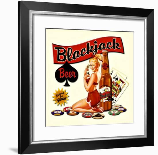 Blackjack Beer-null-Framed Giclee Print