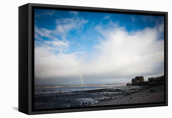 Blackness Castle with Blue Sky and Small Rainbow-Bridge Community Project-Framed Premier Image Canvas