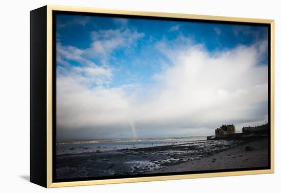 Blackness Castle with Blue Sky and Small Rainbow-Bridge Community Project-Framed Premier Image Canvas