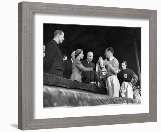 Blackpool Beat Bolton in the Final of the FA Cup at Wembley-null-Framed Photographic Print