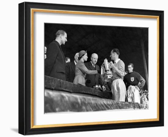 Blackpool Beat Bolton in the Final of the FA Cup at Wembley-null-Framed Photographic Print