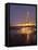 Blackpool Tower Reflected on Wet Beach at Dusk, Blackpool, Lancashire, England, United Kingdom-Martin Child-Framed Premier Image Canvas