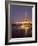 Blackpool Tower Reflected on Wet Beach at Dusk, Blackpool, Lancashire, England, United Kingdom-Martin Child-Framed Photographic Print