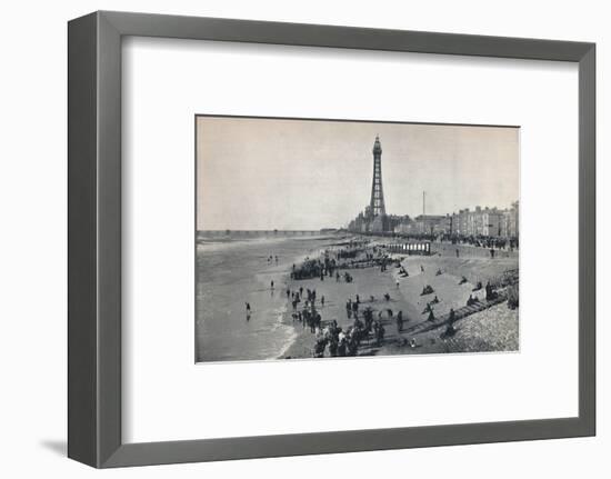 'Blackpool - View of the Front, Showing the Tower', 1895-Unknown-Framed Photographic Print