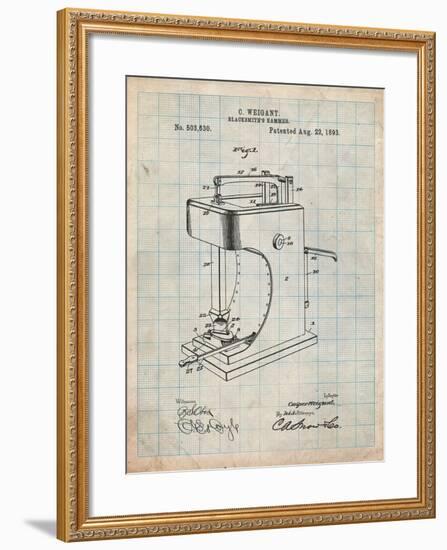 Blacksmith Hammer 1893 Patent-Cole Borders-Framed Art Print