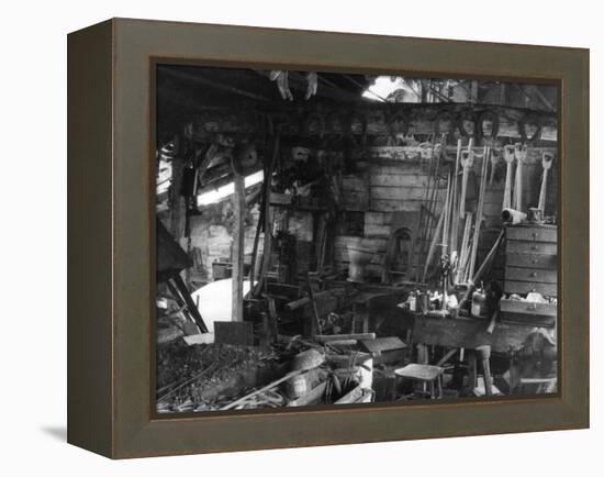 Blacksmith's Interior-null-Framed Premier Image Canvas