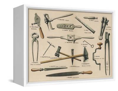 Blacksmith's Tools 1875' Photographic Print | Art.com
