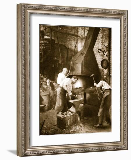 Blacksmith's Workshop in Clerkenwell-null-Framed Photographic Print