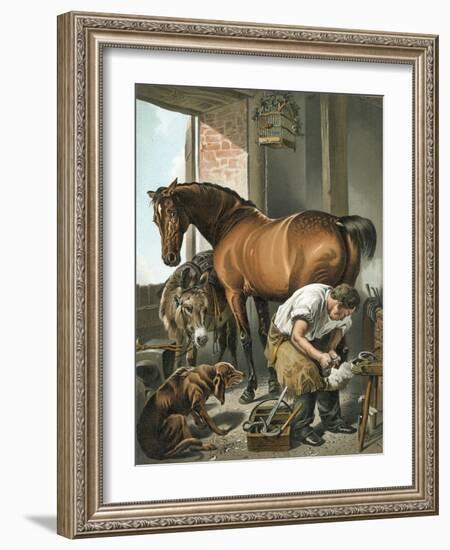 Blacksmith-Edwin Henry Landseer-Framed Giclee Print