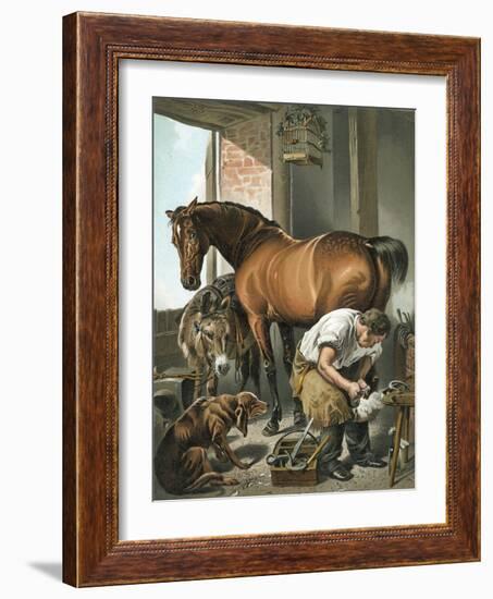 Blacksmith-Edwin Henry Landseer-Framed Giclee Print