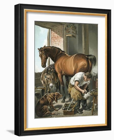 Blacksmith-Edwin Henry Landseer-Framed Giclee Print