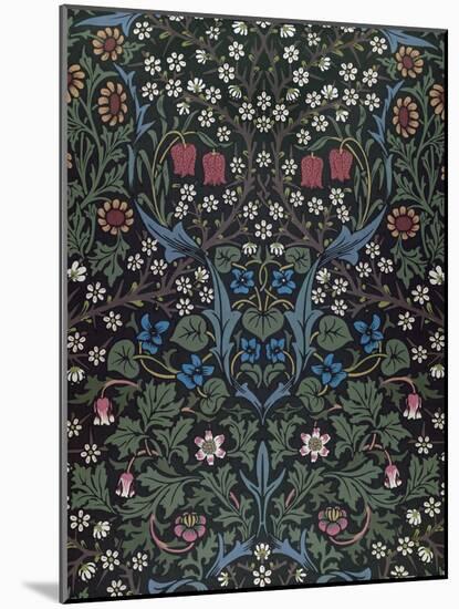 Blackthorn, Wallpaper Design, 1892-William Morris-Mounted Giclee Print