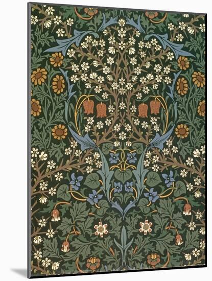 'Blackthorn' Wallpaper, Designed by William Morris (1834-96), 1892-William Morris-Mounted Giclee Print