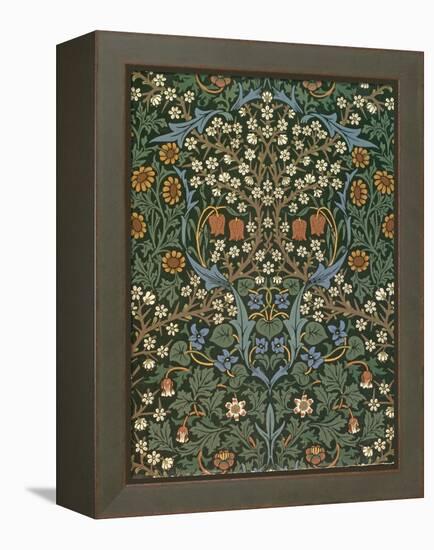 'Blackthorn' Wallpaper, Designed by William Morris (1834-96), 1892-William Morris-Framed Premier Image Canvas