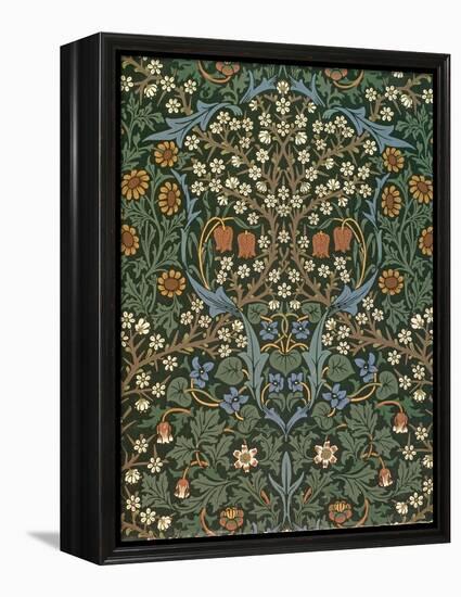 'Blackthorn' Wallpaper, Designed by William Morris (1834-96), 1892-William Morris-Framed Premier Image Canvas