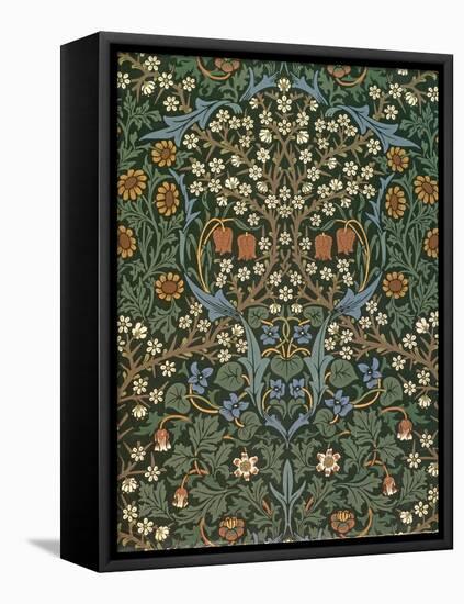 'Blackthorn' Wallpaper, Designed by William Morris (1834-96), 1892-William Morris-Framed Premier Image Canvas