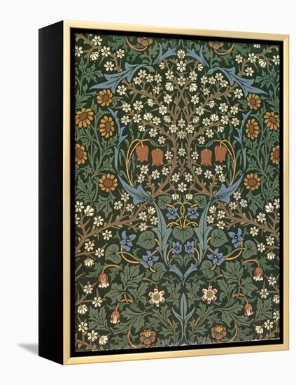 'Blackthorn' Wallpaper, Designed by William Morris (1834-96), 1892-William Morris-Framed Premier Image Canvas