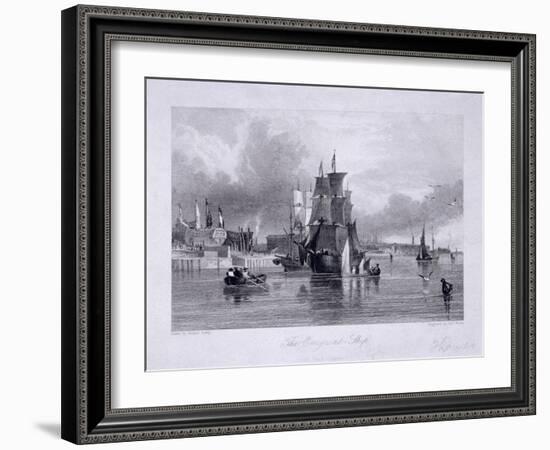 Blackwall, Poplar, London, C1830-Robert Wallis-Framed Giclee Print