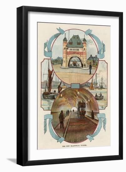 Blackwall Tunnel, London, C1900-null-Framed Giclee Print