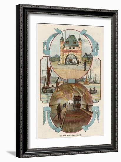 Blackwall Tunnel, London, C1900-null-Framed Giclee Print