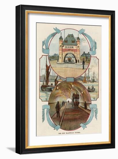 Blackwall Tunnel, London, C1900-null-Framed Giclee Print