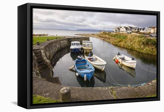 Blackwaterfoot harbour, Isle of Arran, North Ayrshire, Scotland, United Kingdom, Europe-Gary Cook-Framed Premier Image Canvas