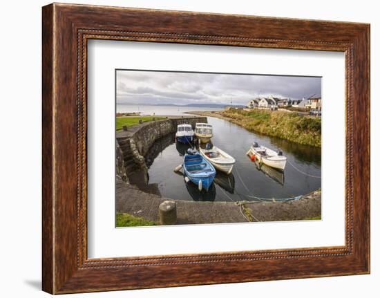 Blackwaterfoot harbour, Isle of Arran, North Ayrshire, Scotland, United Kingdom, Europe-Gary Cook-Framed Photographic Print