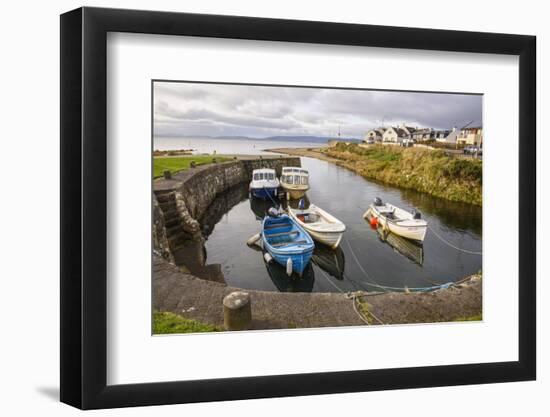 Blackwaterfoot harbour, Isle of Arran, North Ayrshire, Scotland, United Kingdom, Europe-Gary Cook-Framed Photographic Print