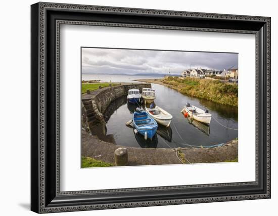 Blackwaterfoot harbour, Isle of Arran, North Ayrshire, Scotland, United Kingdom, Europe-Gary Cook-Framed Photographic Print