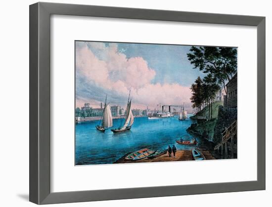 Blackwell Island-Currier & Ives-Framed Art Print