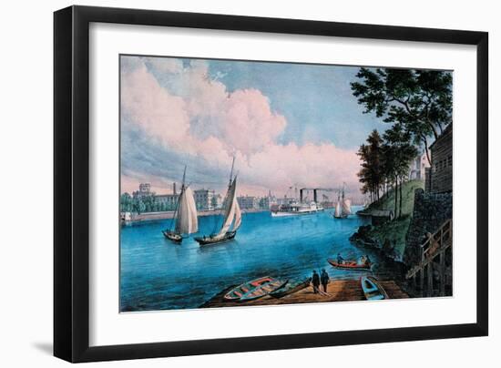 Blackwell Island-Currier & Ives-Framed Art Print