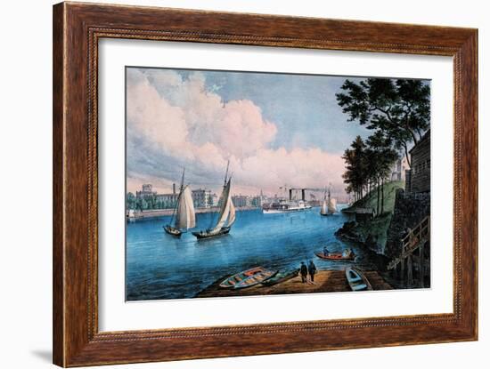 Blackwell Island-Currier & Ives-Framed Art Print