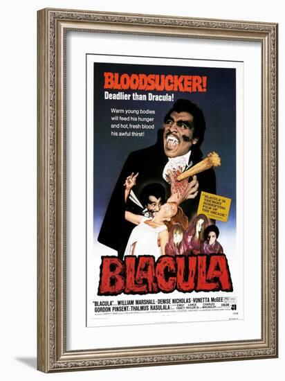 Blacula, US poster, William Marshall, 1972-null-Framed Art Print