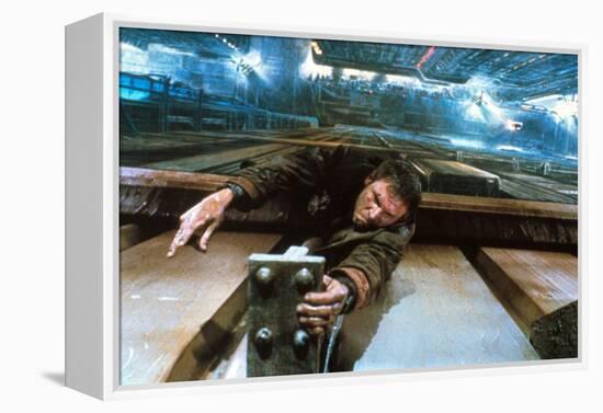 BLADE RUNNER, 1981 directed by RIDLEY SCOTT Harrison Ford (photo)-null-Framed Stretched Canvas