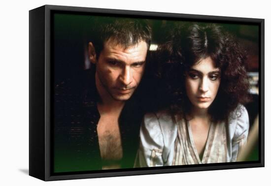 BLADE RUNNER, 1981 directed by RIDLEY SCOTT Harrison Ford / Sean Young (photo)-null-Framed Stretched Canvas