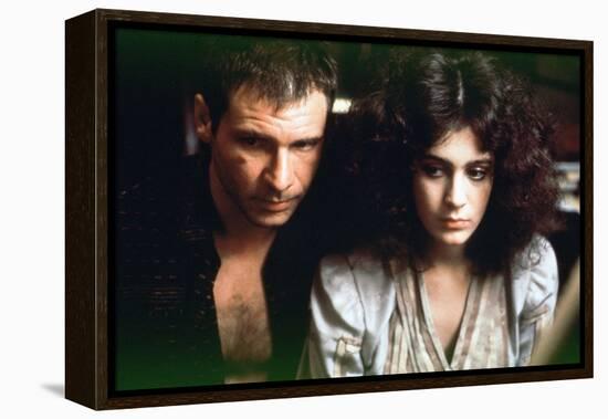 BLADE RUNNER, 1981 directed by RIDLEY SCOTT Harrison Ford / Sean Young (photo)-null-Framed Stretched Canvas